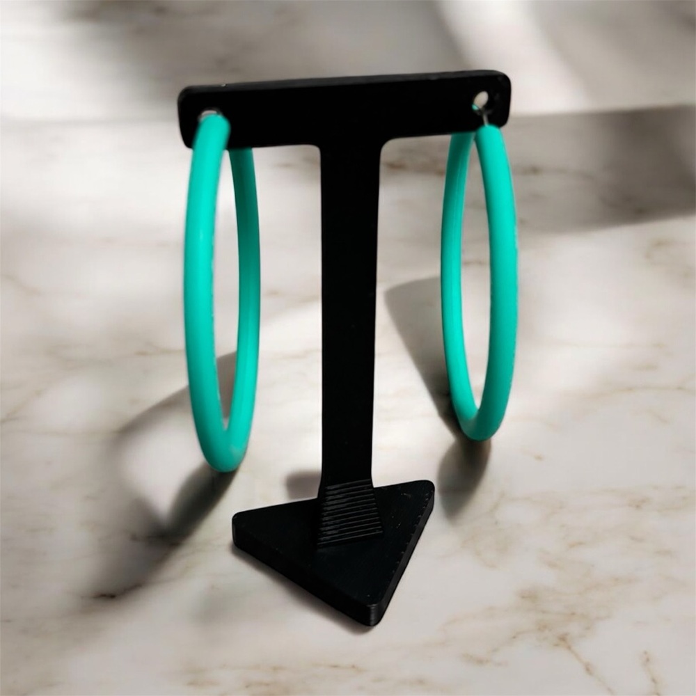 5/$25 (Pick 5 items for $25 Labeled) Turquoise Hoop Earrings